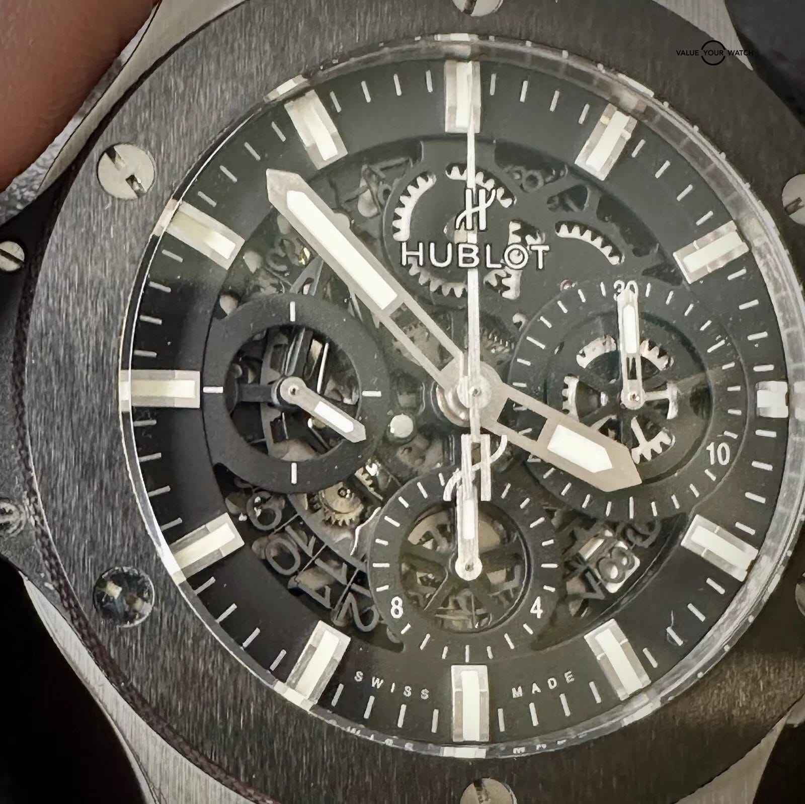 Hublot Big Bang Aero Black Silver Skeleton - Image 4
