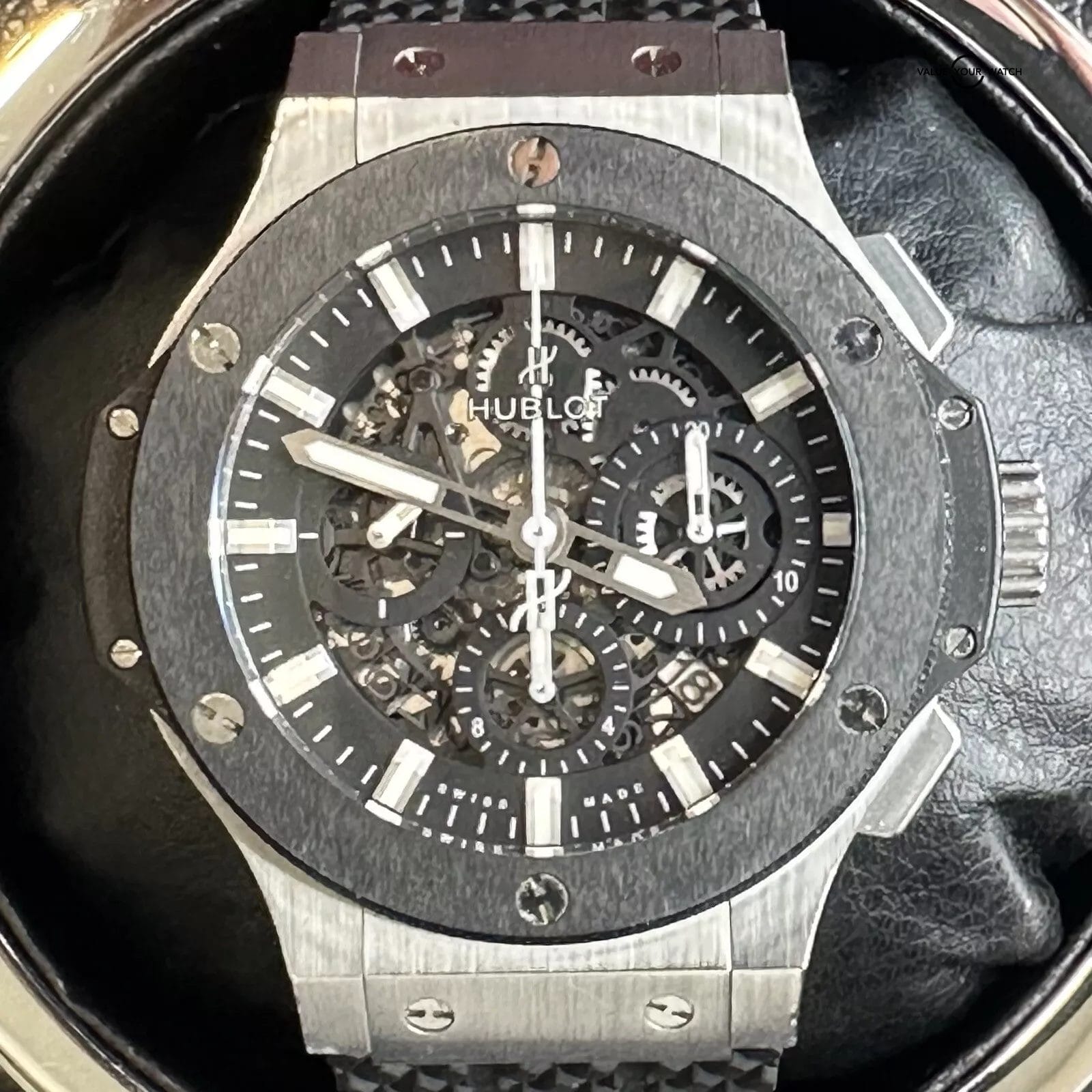 Hublot Big Bang Aero Black Silver Skeleton - Image 8