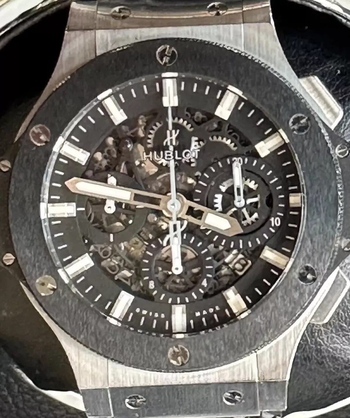 Hublot Big Bang Aero Black Silver Skeleton - Image 10