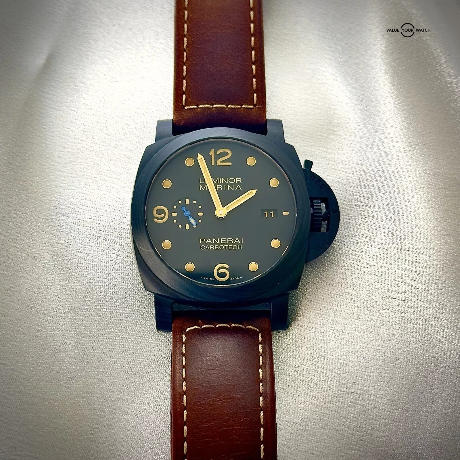 Panerai Luminor Marina 1950 PAM 661 Carbotech Box & Papers -Two Straps! Pam00661 - Image 2