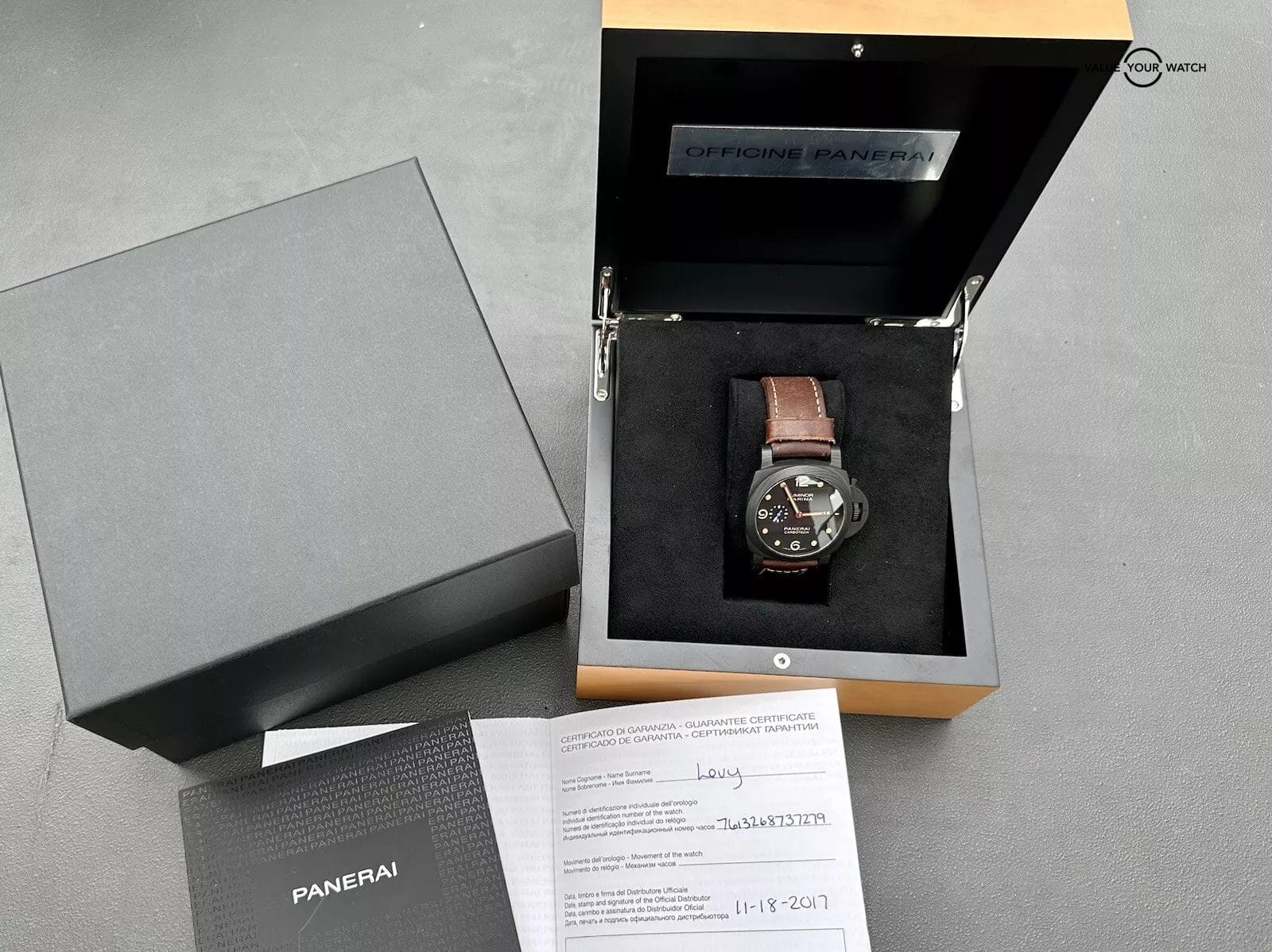 Panerai Luminor Marina 1950 PAM 661 Carbotech Box & Papers -Two Straps! Pam00661 - Image 4