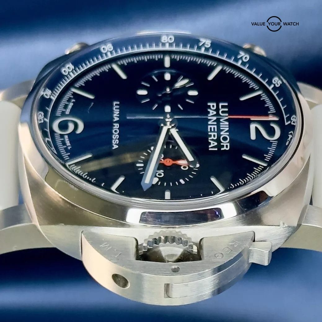 Panerai Luminor Luna Rossa Chrono Blue Dial Steel PAM01303 Full Set - Image 5