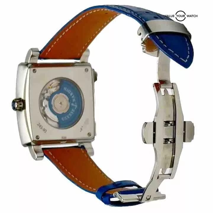 ULYSSE NARDIN QUADRATO DUAL-TIME 243-92 WRISTWATCH STAINLESS STEEL BOX NO.1639 - Image 3