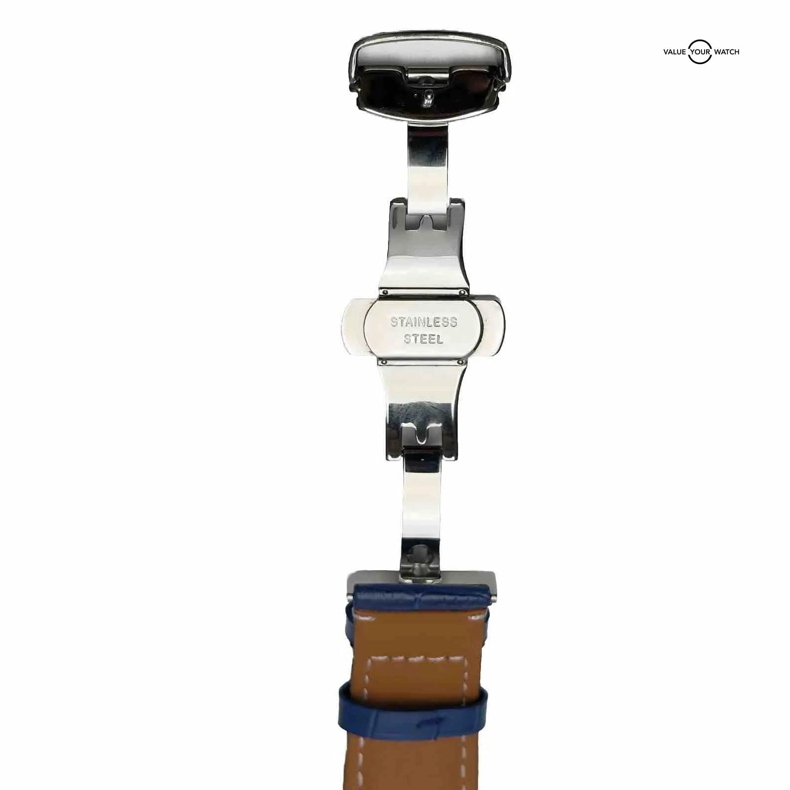 ULYSSE NARDIN QUADRATO DUAL-TIME 243-92 WRISTWATCH STAINLESS STEEL BOX NO.1639 - Image 11