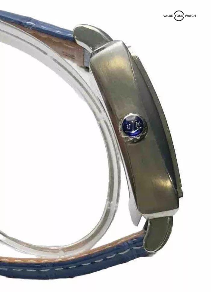 ULYSSE NARDIN QUADRATO DUAL-TIME 243-92 WRISTWATCH STAINLESS STEEL BOX NO.1639 - Image 12