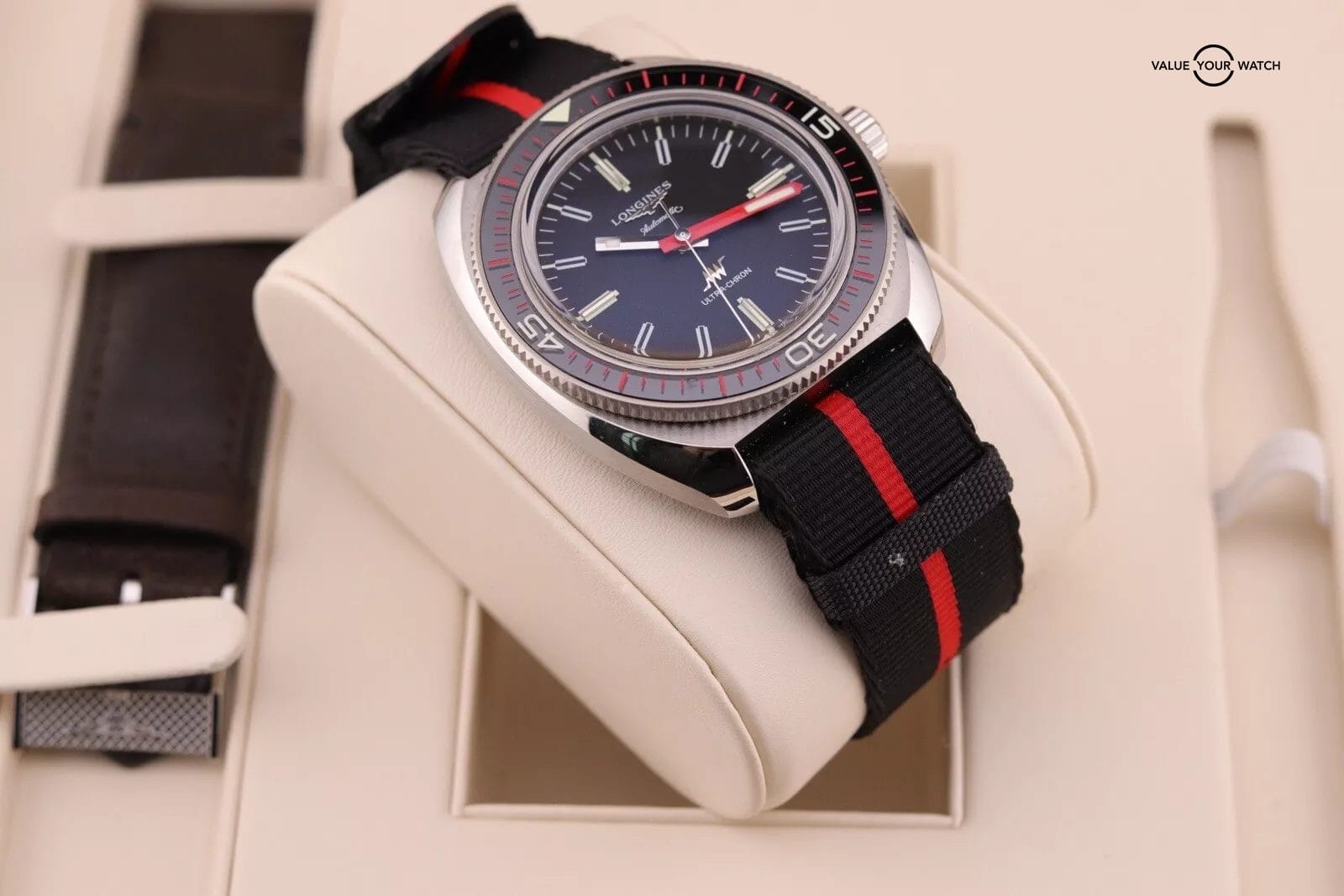 Longines Heritage Men's Black Watch - L2.836.452.8 - Image 3