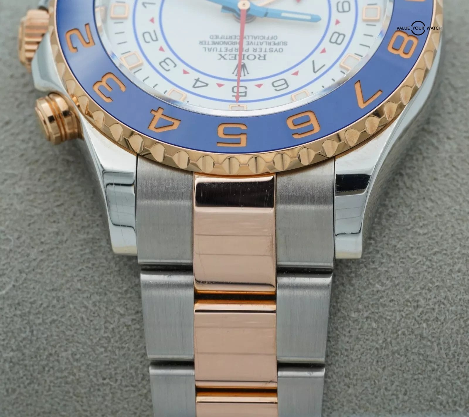 Rolex Yacht-Master II 116681 White Stainless Steel Rose Gold 116681 BOXES/PAPERS - Image 5