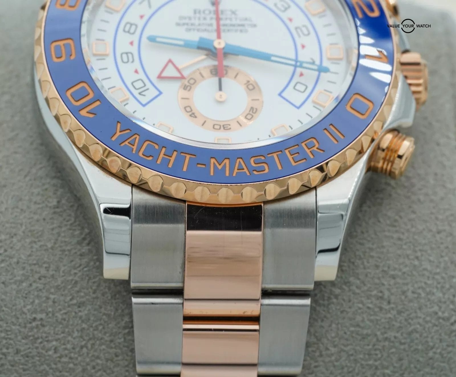 Rolex Yacht-Master II 116681 White Stainless Steel Rose Gold 116681 BOXES/PAPERS - Image 6