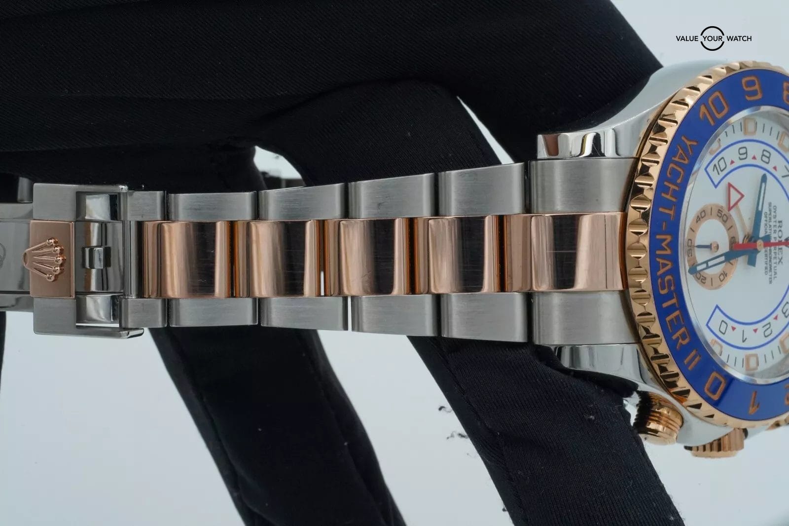 Rolex Yacht-Master II 116681 White Stainless Steel Rose Gold 116681 BOXES/PAPERS - Image 9