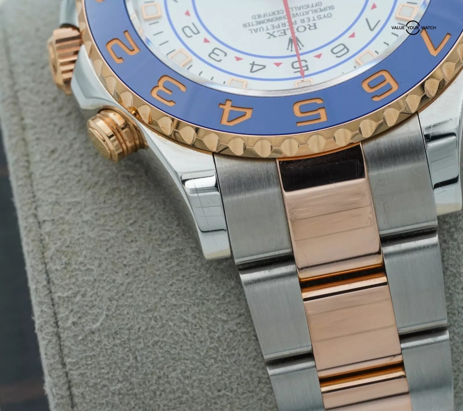 Rolex Yacht-Master II 116681 White Stainless Steel Rose Gold 116681 BOXES/PAPERS - Image 11