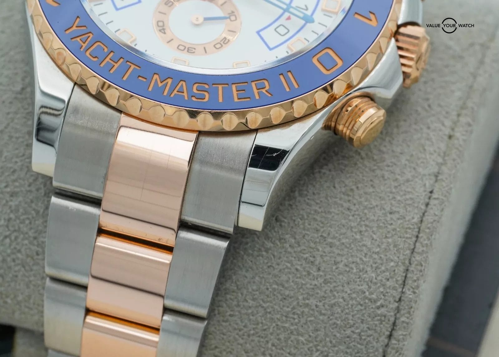 Rolex Yacht-Master II 116681 White Stainless Steel Rose Gold 116681 BOXES/PAPERS - Image 12
