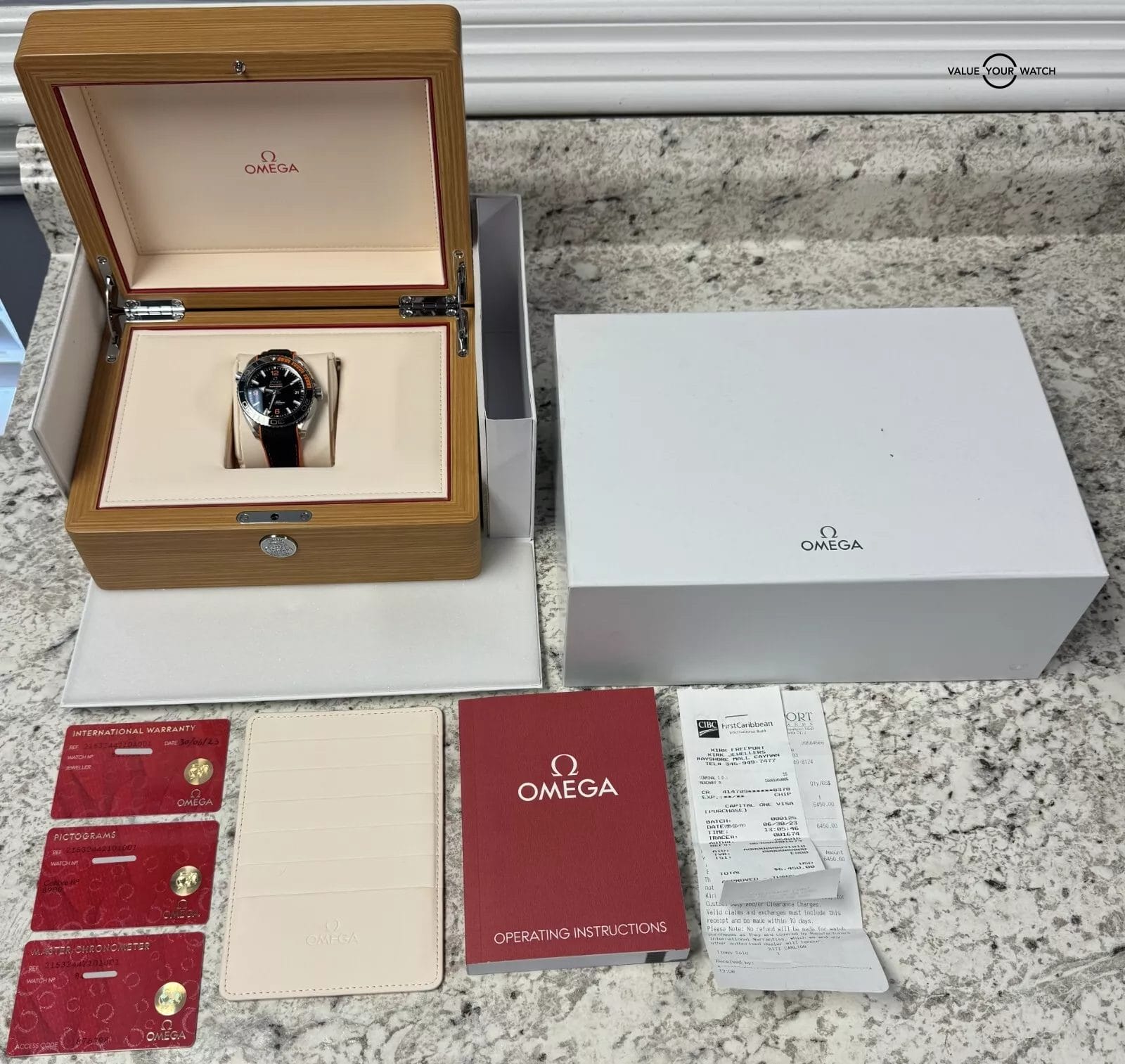 Omega Seamaster Planet Ocean 600M 215.32.44.21.01.001 Black Orange BOXES/PAPERS! - Image 5