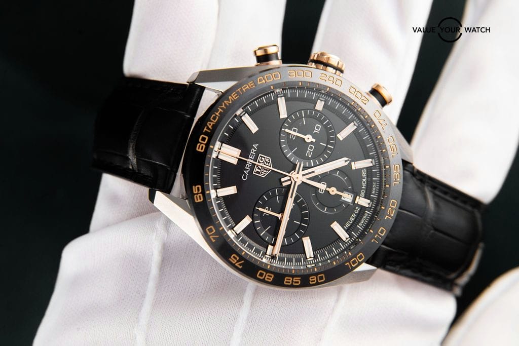 Tag Heuer Carrera CBN2A5A Chronograph Stainless Steel Rose Gold Automatic Men’s Reference Number – CBN2A5A.FC6481 - Image 8