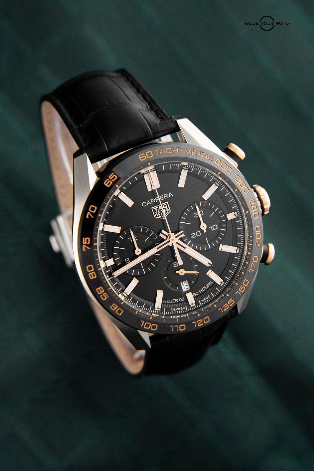 Tag Heuer Carrera CBN2A5A Chronograph Stainless Steel Rose Gold Automatic Men’s Reference Number – CBN2A5A.FC6481
