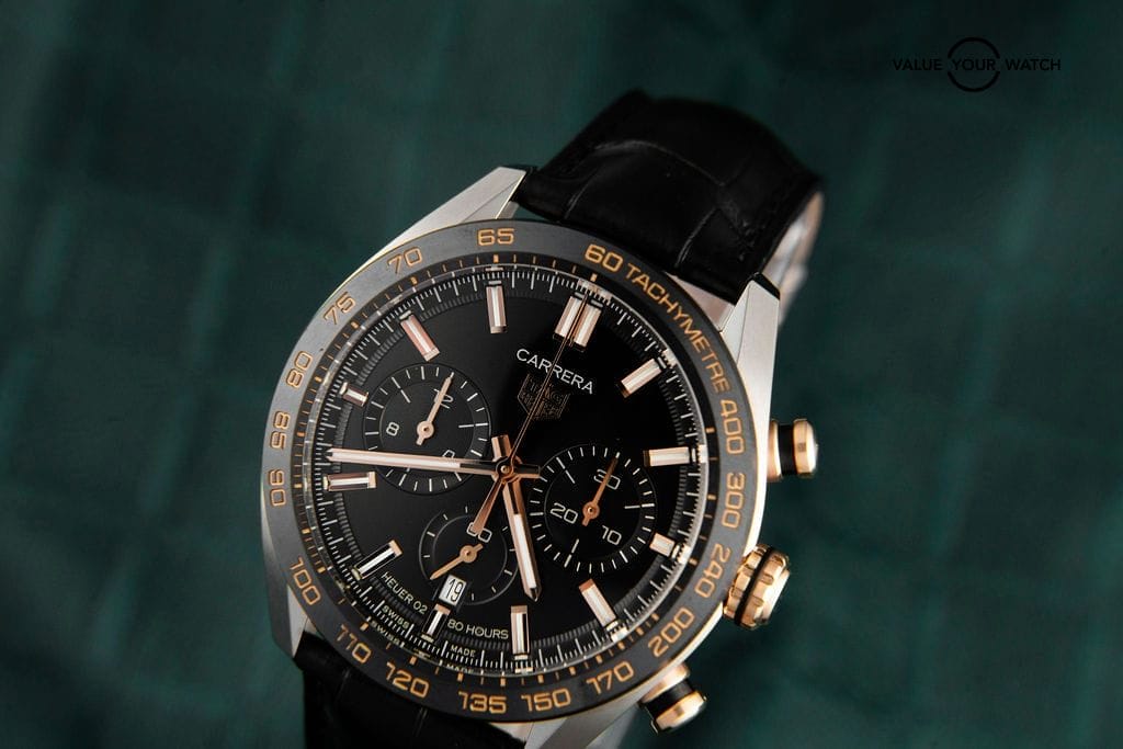 Tag Heuer Carrera CBN2A5A Chronograph Stainless Steel Rose Gold Automatic Men’s Reference Number – CBN2A5A.FC6481 - Image 5