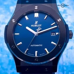Hublot Classic Fusion Black Ceramic Blue Dial 45mm 2021 – 511.CM.7170.LR