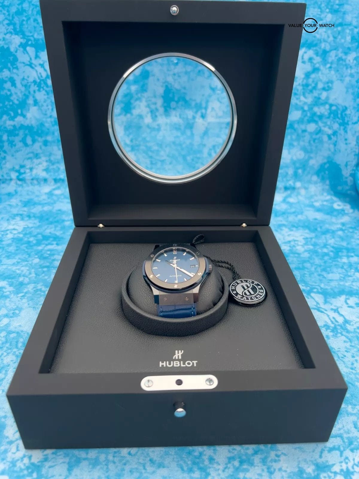 Hublot Classic Fusion Black Ceramic Blue Dial 45mm 2021 - 511.CM.7170.LR - Image 5