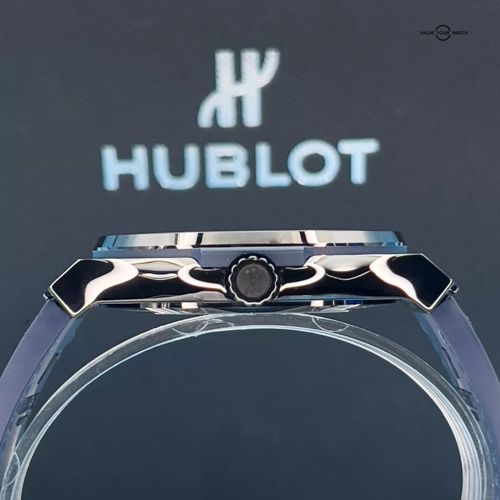 Hublot Classic Fusion Black Ceramic Blue Dial 45mm 2021 - 511.CM.7170.LR - Image 9