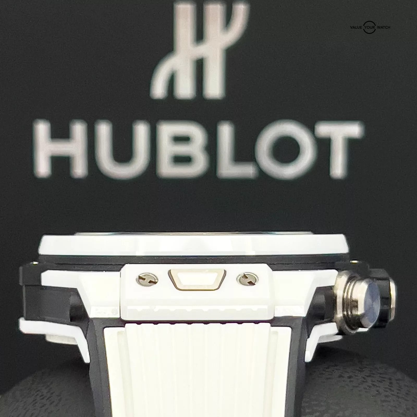 Hublot Big Bang Unico White Ceramic Red Accent 45mm Excellent 411.HX.1170.RX B&P - Image 6