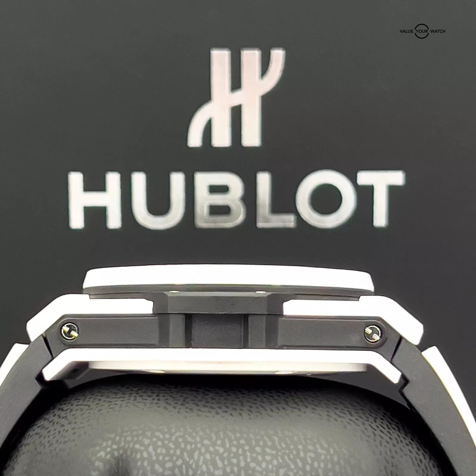 Hublot Big Bang Unico White Ceramic Red Accent 45mm Excellent 411.HX.1170.RX B&P - Image 13