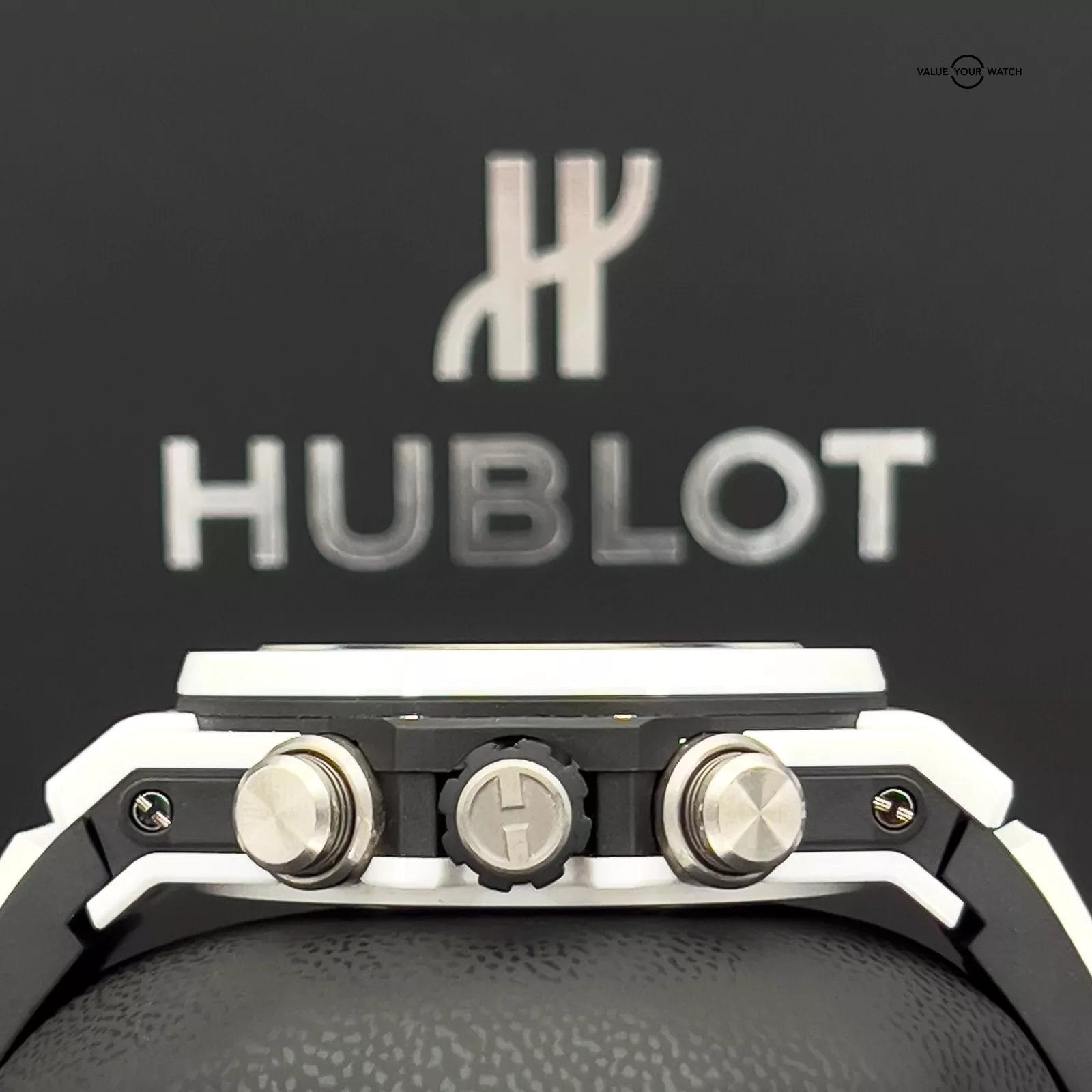 Hublot Big Bang Unico White Ceramic Red Accent 45mm Excellent 411.HX.1170.RX B&P - Image 14
