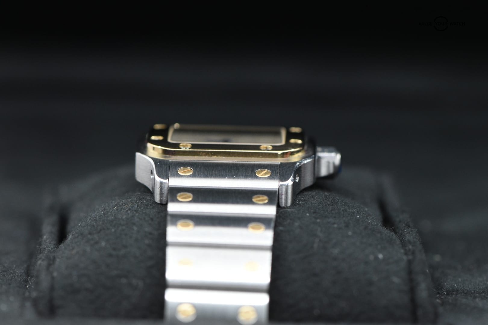 Cartier Santos Galbée White Roman Dial S/Steel 18k Y/Gold Quartz 24mm x 35mm 1567 (1994) - Image 12