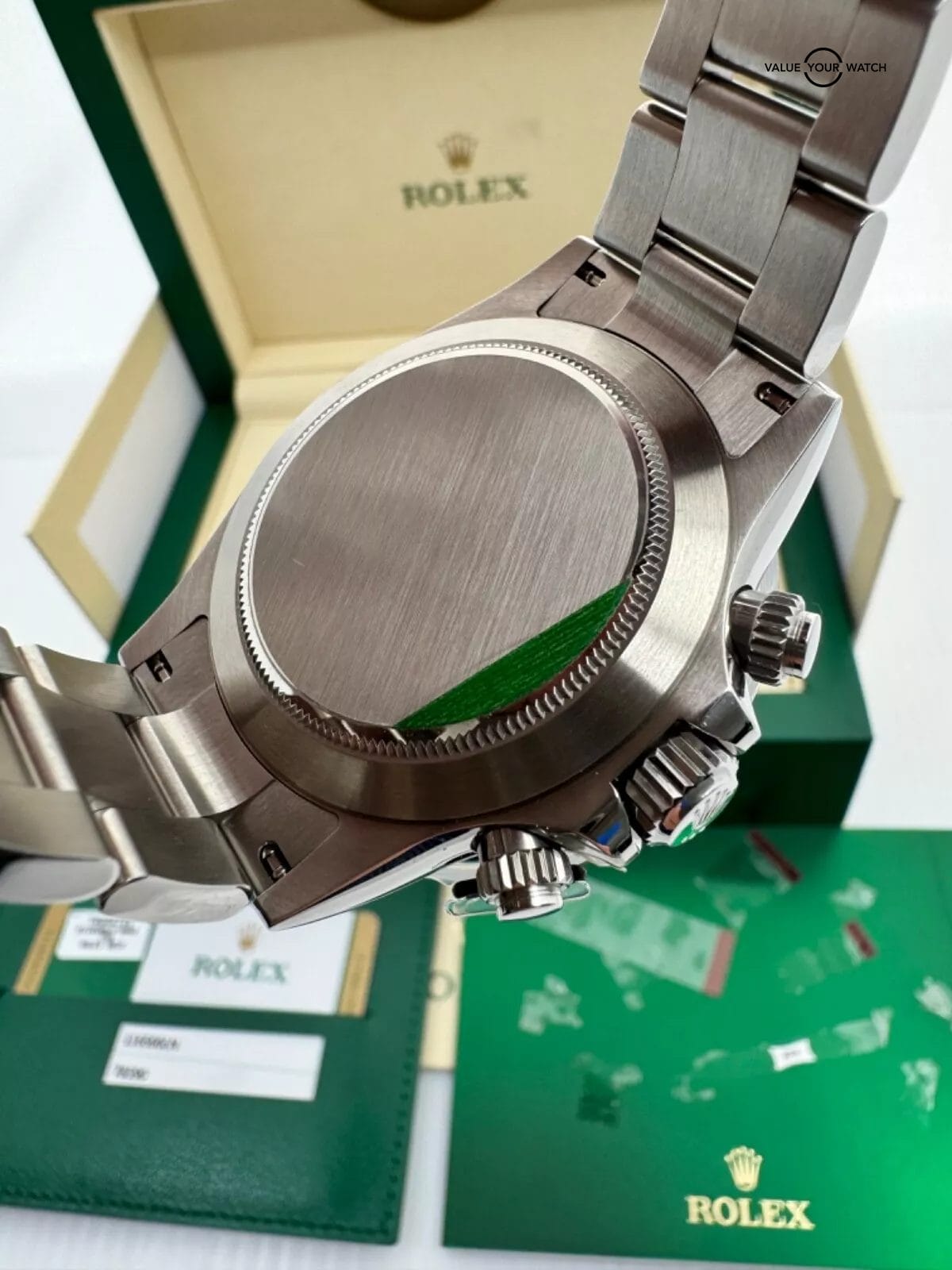 New Old Stock Stickers Black Dial Steel Ceramic Bezel 116500LN Daytona PAPERS - Image 2