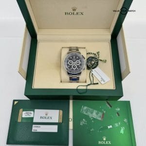 New Old Stock Stickers Black Dial Steel Ceramic Bezel 116500LN Daytona PAPERS