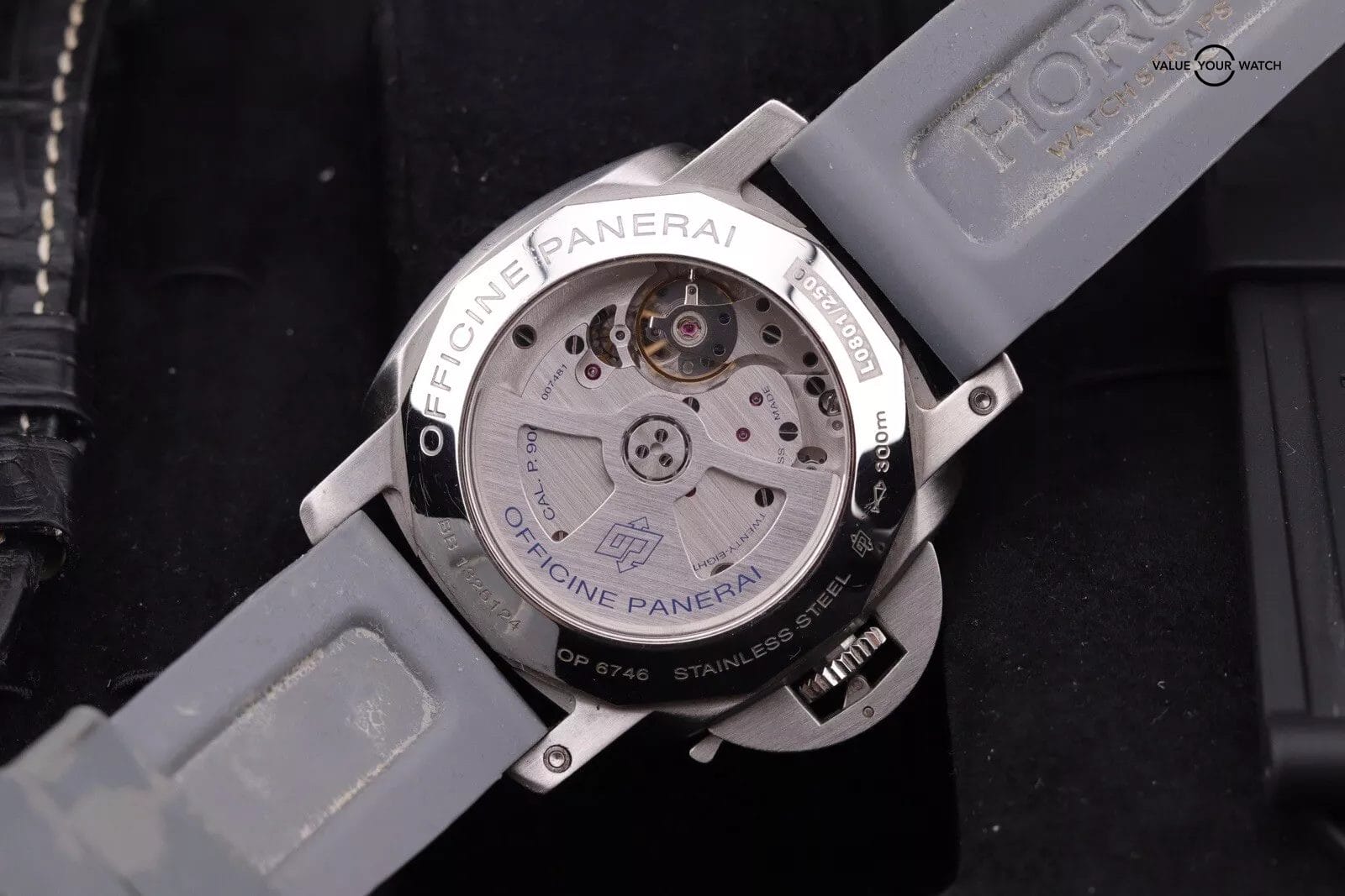 Panerai LUMINOR Marina 1950 3 Days 44mm Steel Black Dial Mens Watch PAM00312 - Image 6