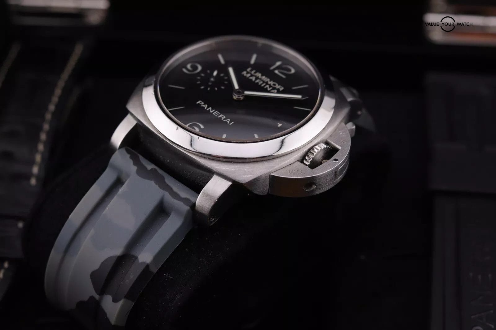 Panerai LUMINOR Marina 1950 3 Days 44mm Steel Black Dial Mens Watch PAM00312 - Image 7