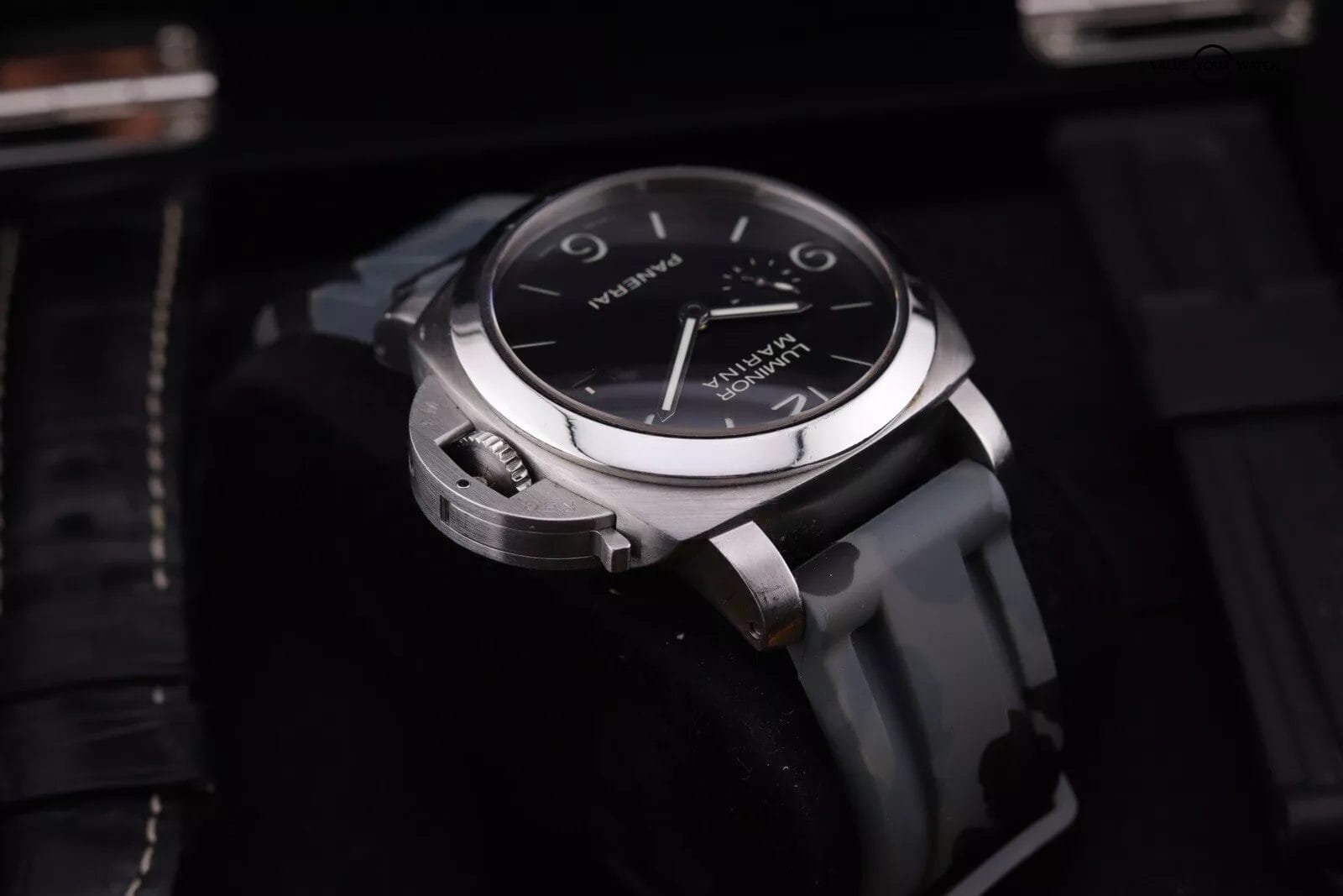 Panerai LUMINOR Marina 1950 3 Days 44mm Steel Black Dial Mens Watch PAM00312 - Image 8