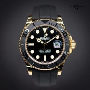 ROLEX Yacht-Master 42mm, Yellow Gold on Strap, Ref. 226658, Complete Set.