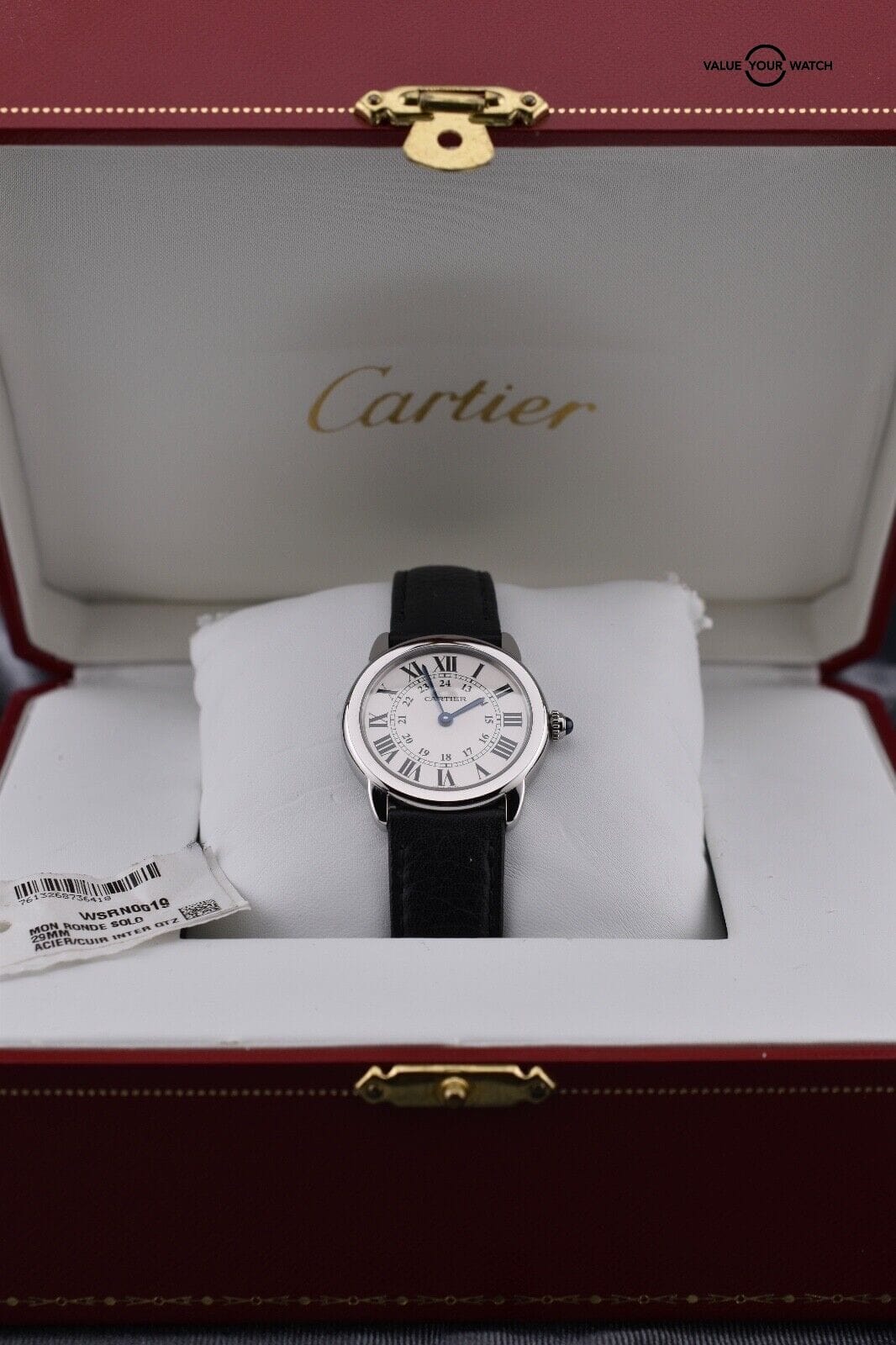 Cartier Ronde Solo Silver Opaline Women's Watch - Ref. WSRN0019 - Image 4