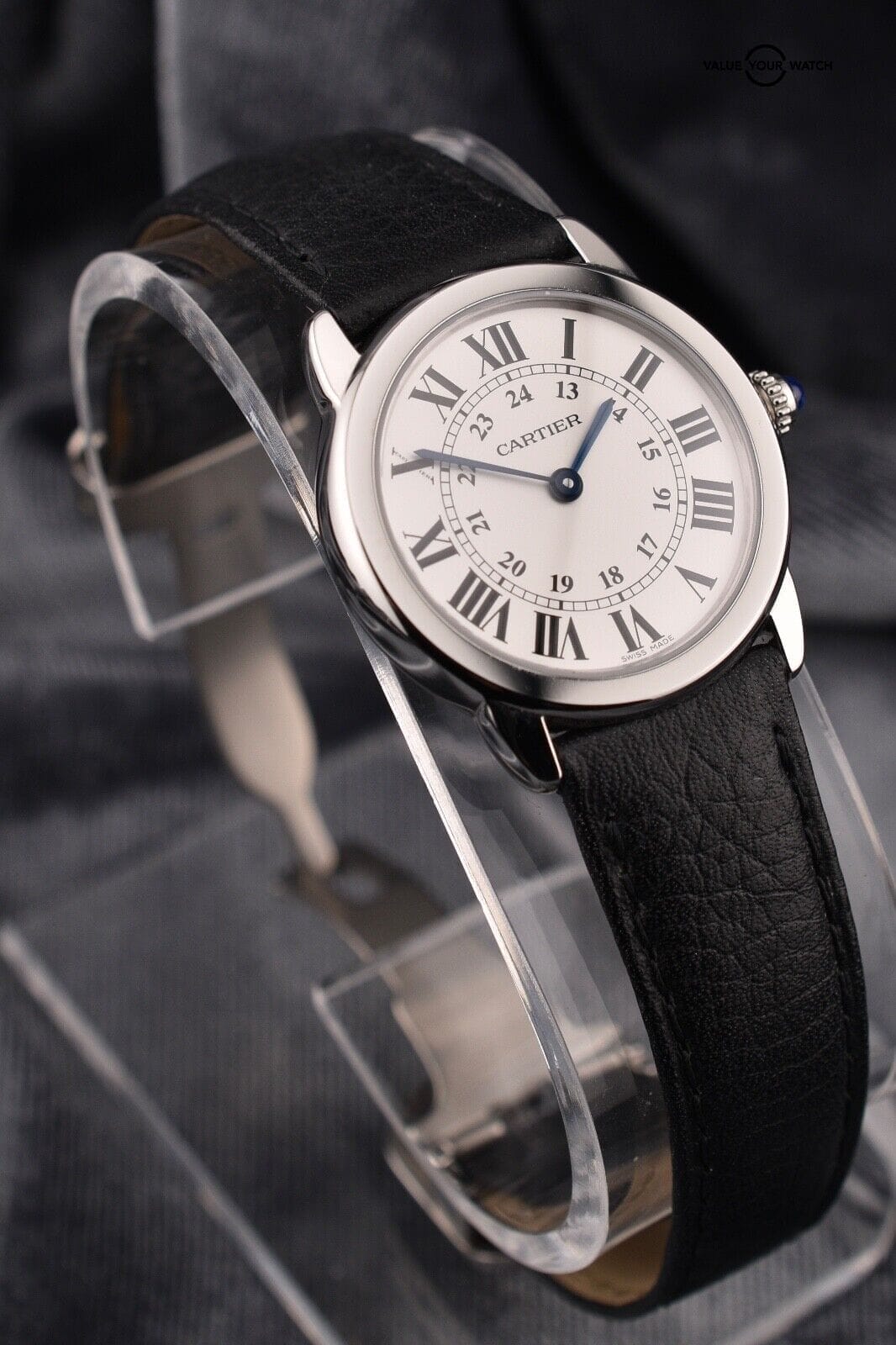 Cartier Ronde Solo Silver Opaline Women's Watch - Ref. WSRN0019 - Image 14