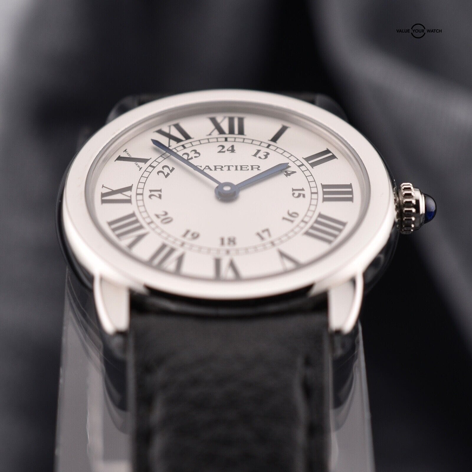 Cartier Ronde Solo Silver Opaline Women's Watch - Ref. WSRN0019 - Image 16