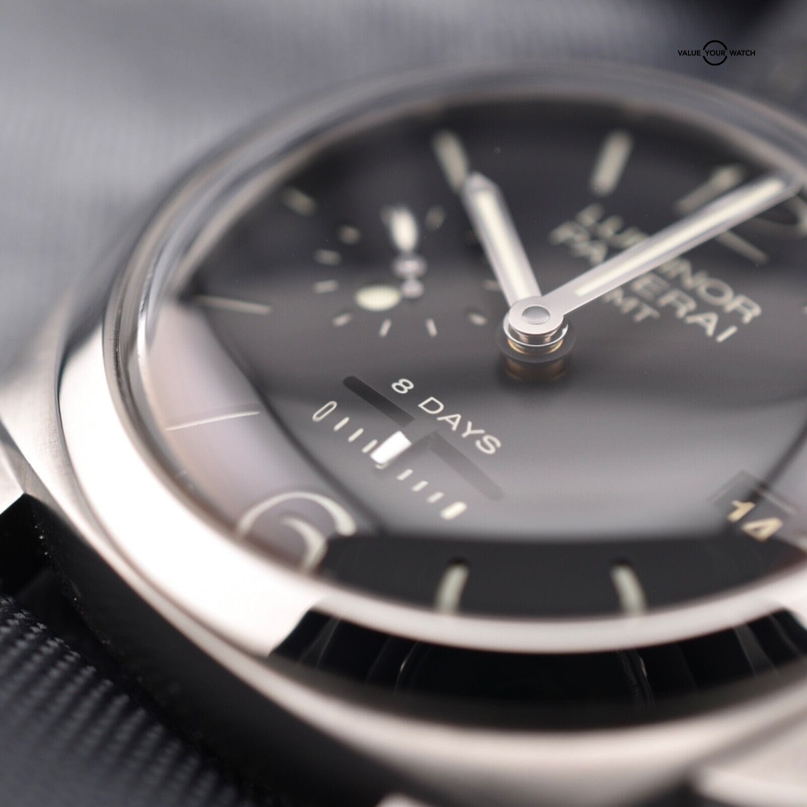 Rare Panerai Luminor Marina 1950 8 Days GMT 'Dot Dial' Men's Watch, Ref PAM00233 - Image 7