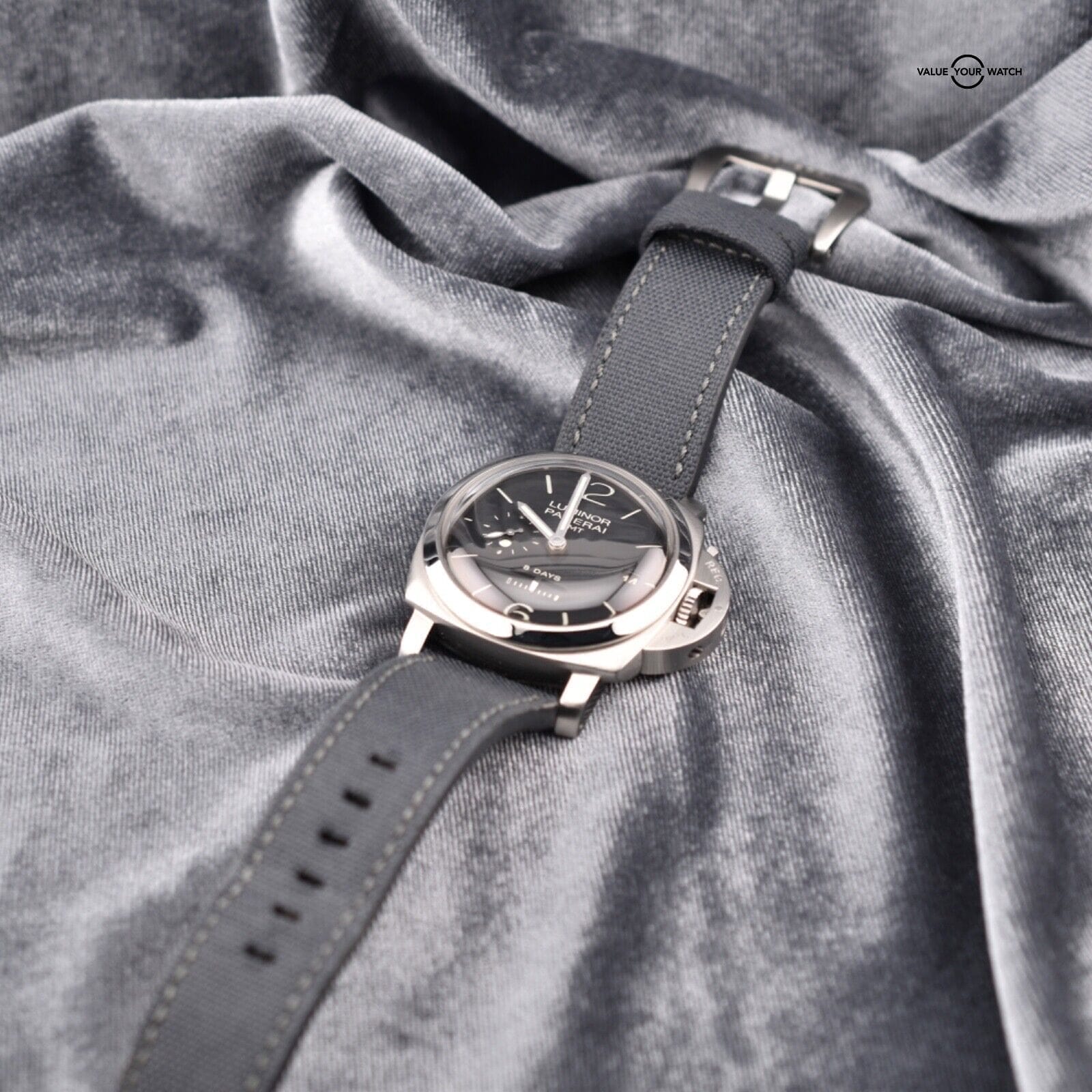 Rare Panerai Luminor Marina 1950 8 Days GMT 'Dot Dial' Men's Watch, Ref PAM00233 - Image 8