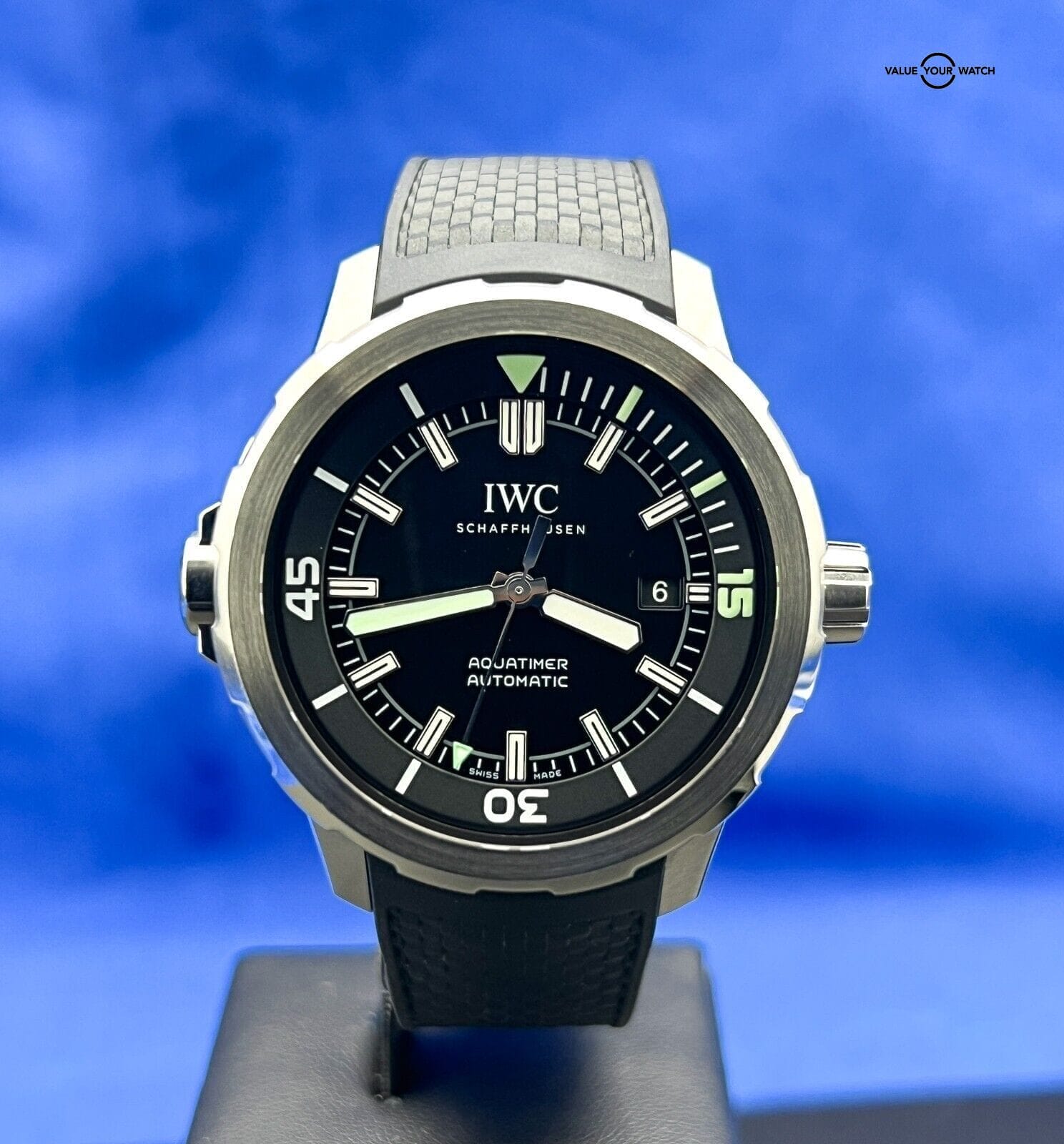 IWC Aquatimer Automatic 42mm Diver Men's Black Dial Watch IW329001 Full Set