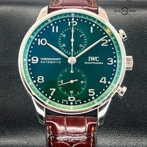 IWC Portugieser Automatic Chronograph Green Dial Men’s Watch – IW371615