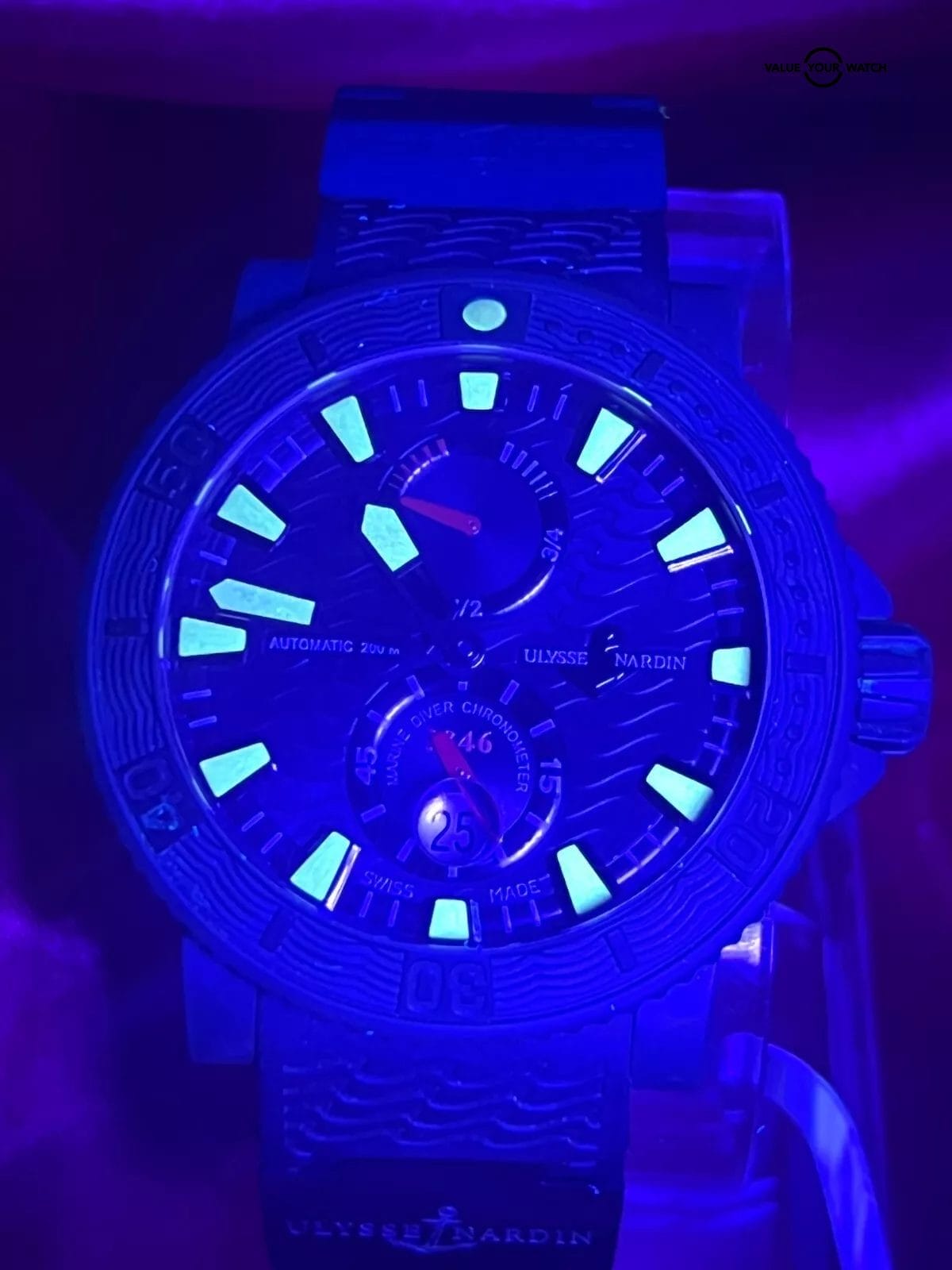 Ulysse Nardin Limited Edition Maxi Marine Black Sea Diver 45mm 263-92 - Image 4