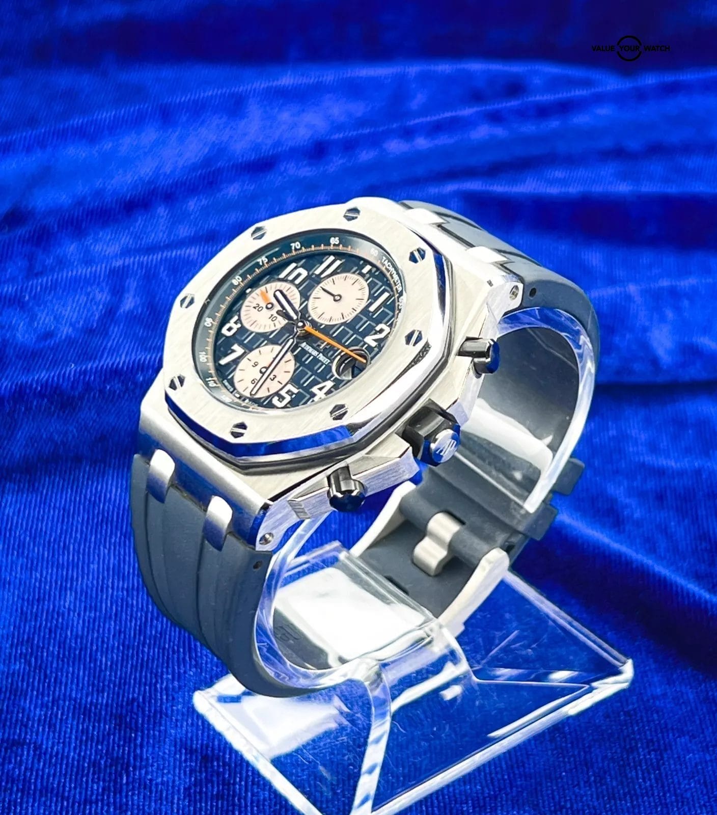 Audemars Piguet Royal Oak Offshore Blue Dial 42mm 26470ST.OO.A027CA.01 Full Set! - Image 3