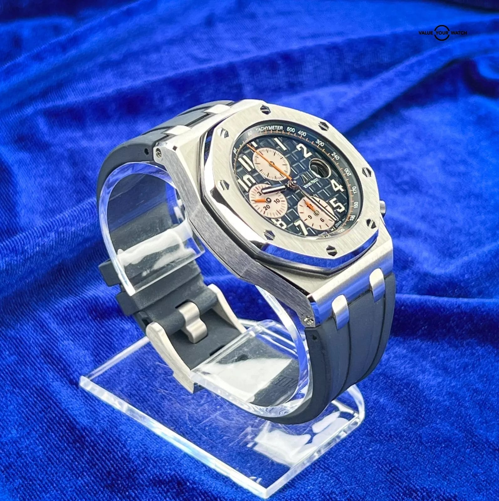 Audemars Piguet Royal Oak Offshore Blue Dial 42mm 26470ST.OO.A027CA.01 Full Set! - Image 4