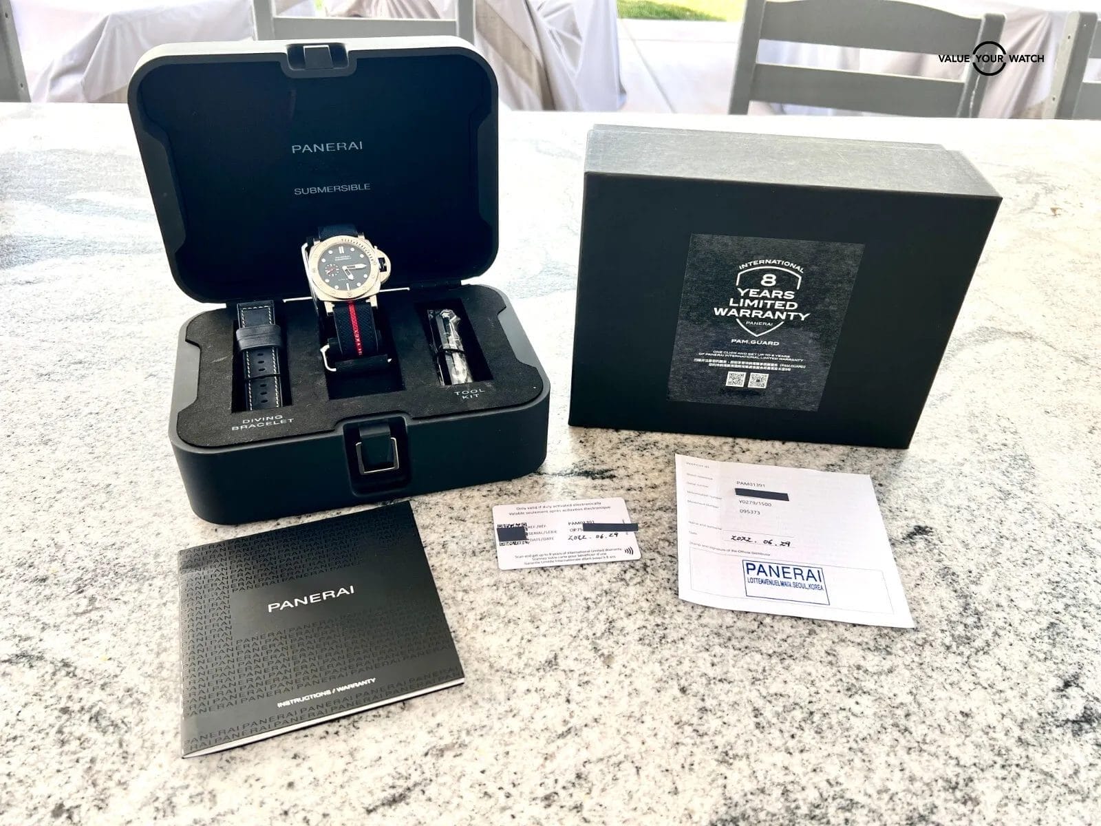 Panerai Luminor Submersible Blue Dial Quarantaquattro Luna Ross Watch PAM01391 - Image 3