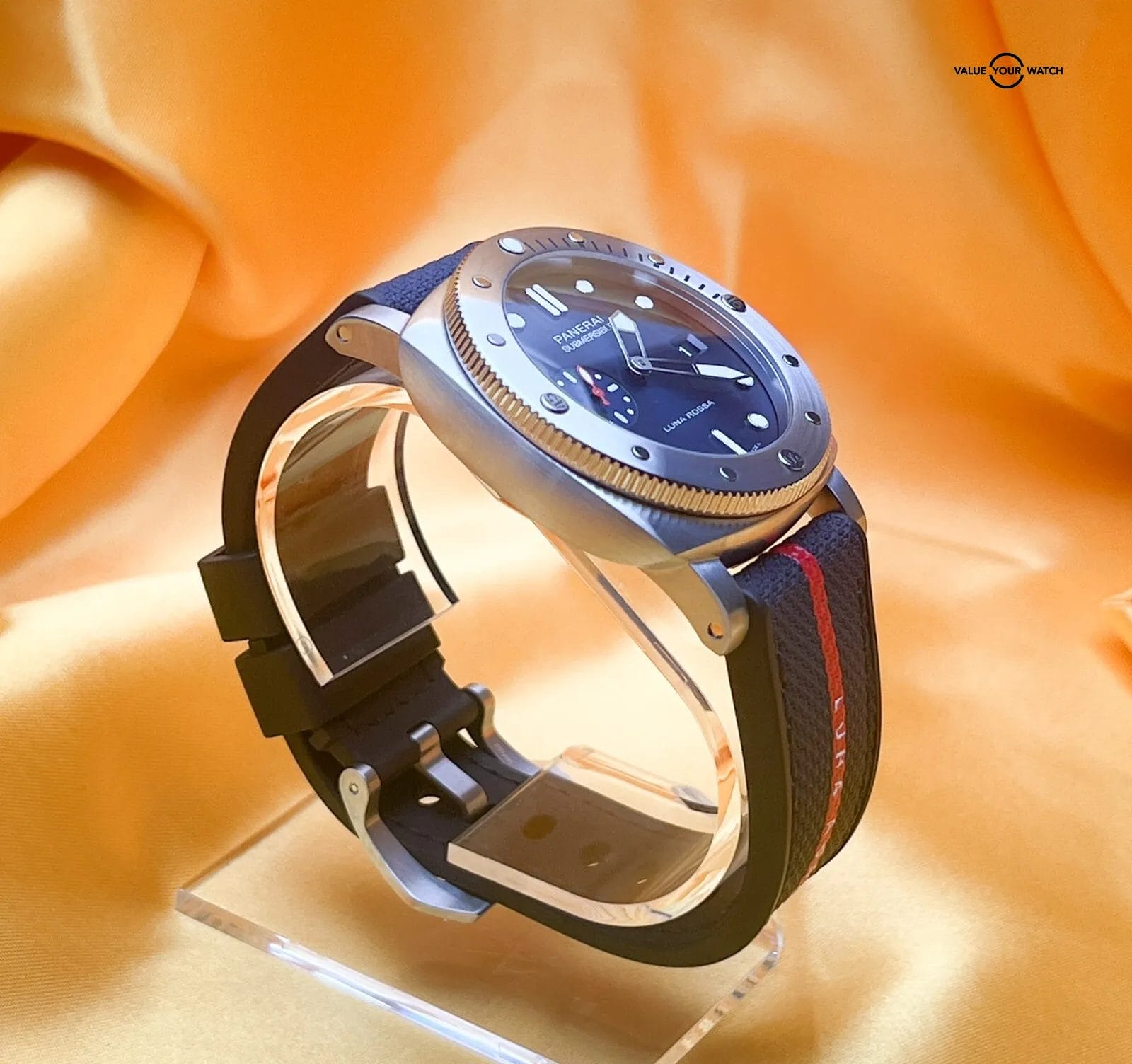 Panerai Luminor Submersible Blue Dial Quarantaquattro Luna Ross Watch PAM01391 - Image 11