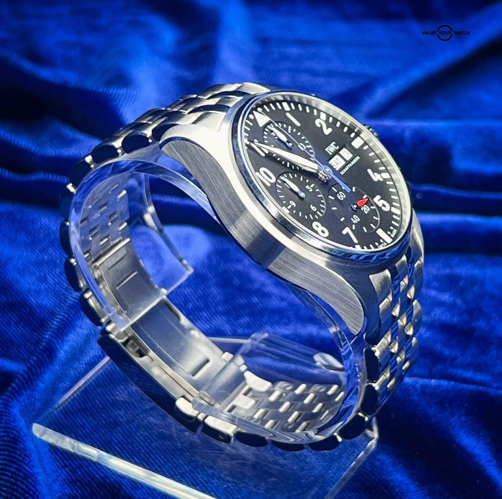 IWC Pilot's Chronograph 41mm Black Dial Men's Watch - IW388113 (2023 Full Set) - Image 12