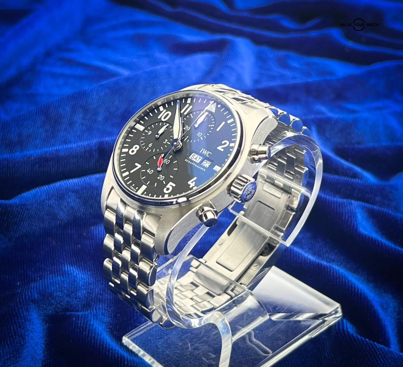 IWC Pilot's Chronograph 41mm Black Dial Men's Watch - IW388113 (2023 Full Set) - Image 13