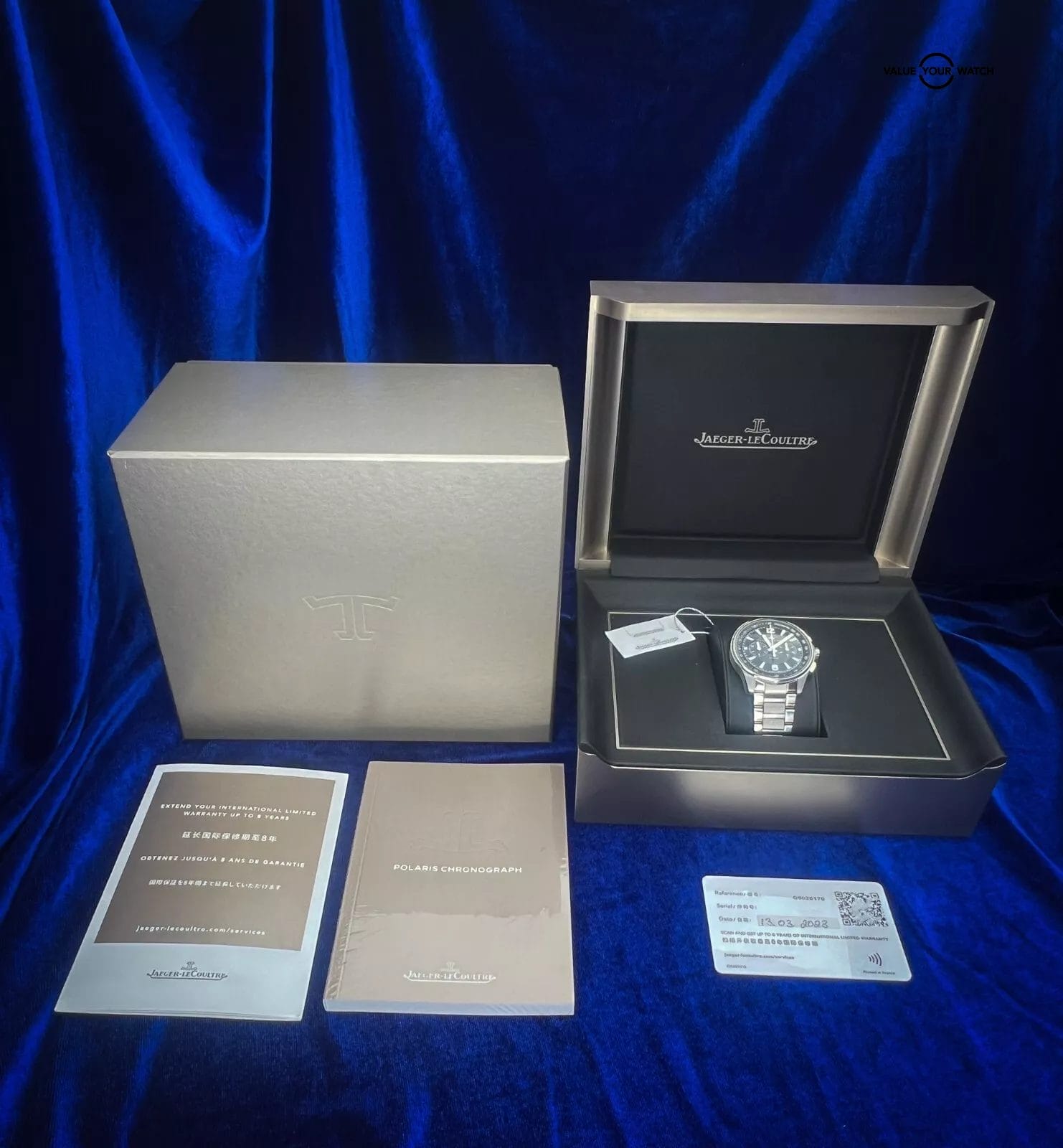 Jaeger-LeCoultre Polaris Chrono 42mm JLC Black Dial Steel Automatic Q9028170 - Image 2