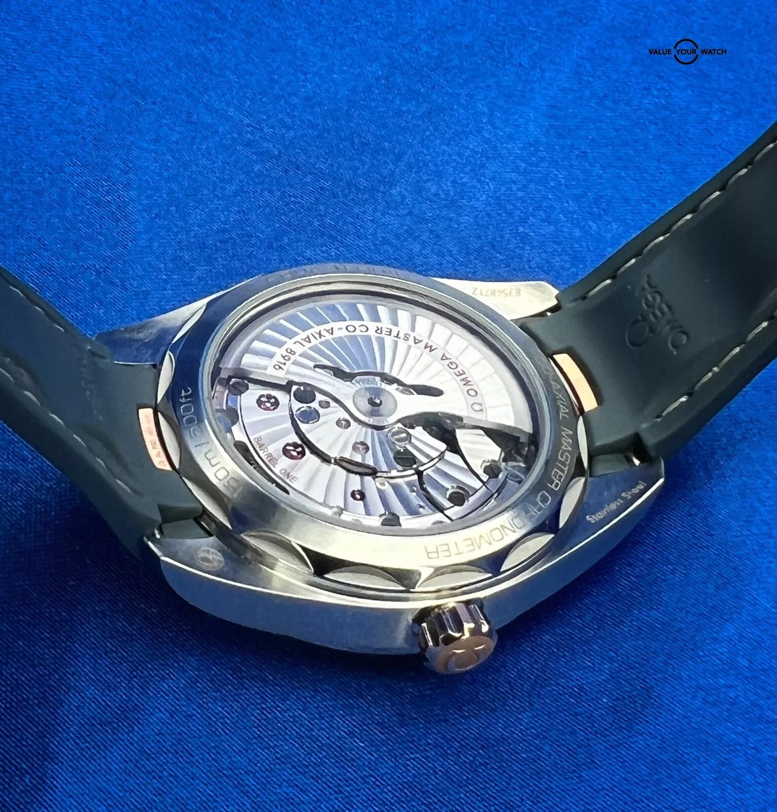 OMEGA Aqua Terra Small Seconds Rose Gold Blue Men's Watch - 220.22.41.21.03.001 - Image 6