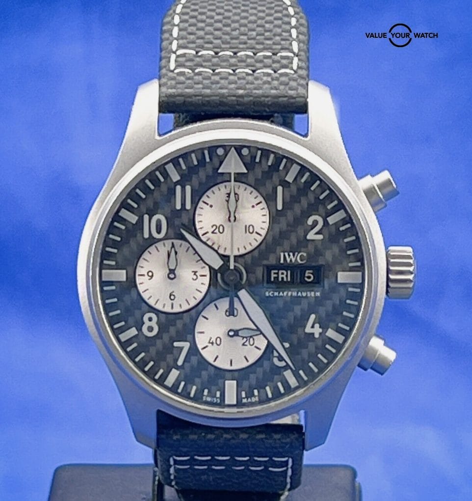 IWC Pilots AMG Titanium Automatic 43 mm Carbon Fiber Black Watch IW377903 - Image 10