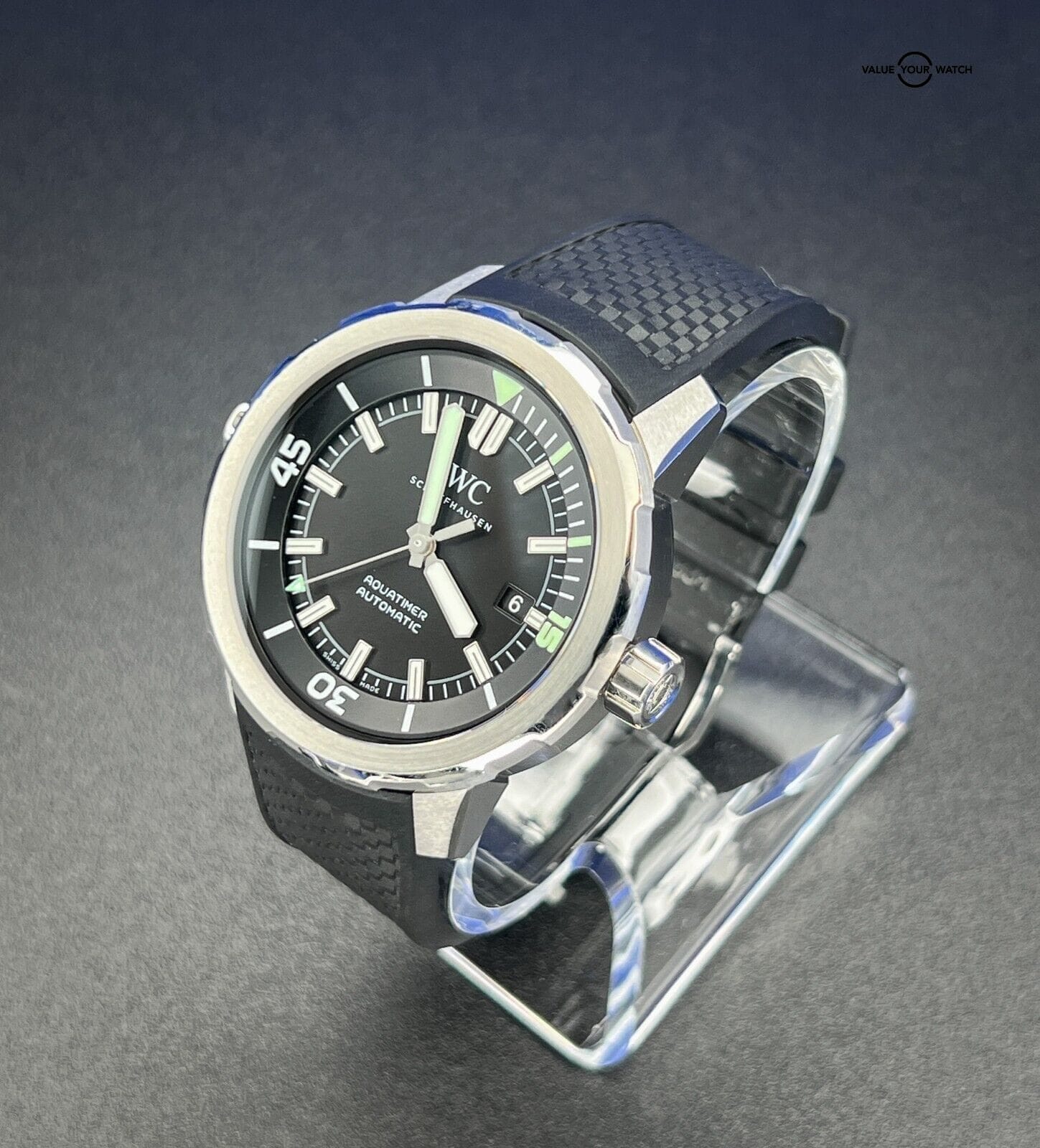 IWC Aquatimer Automatic 42mm Diver Men's Black Dial Watch IW329001 Full Set - Image 6